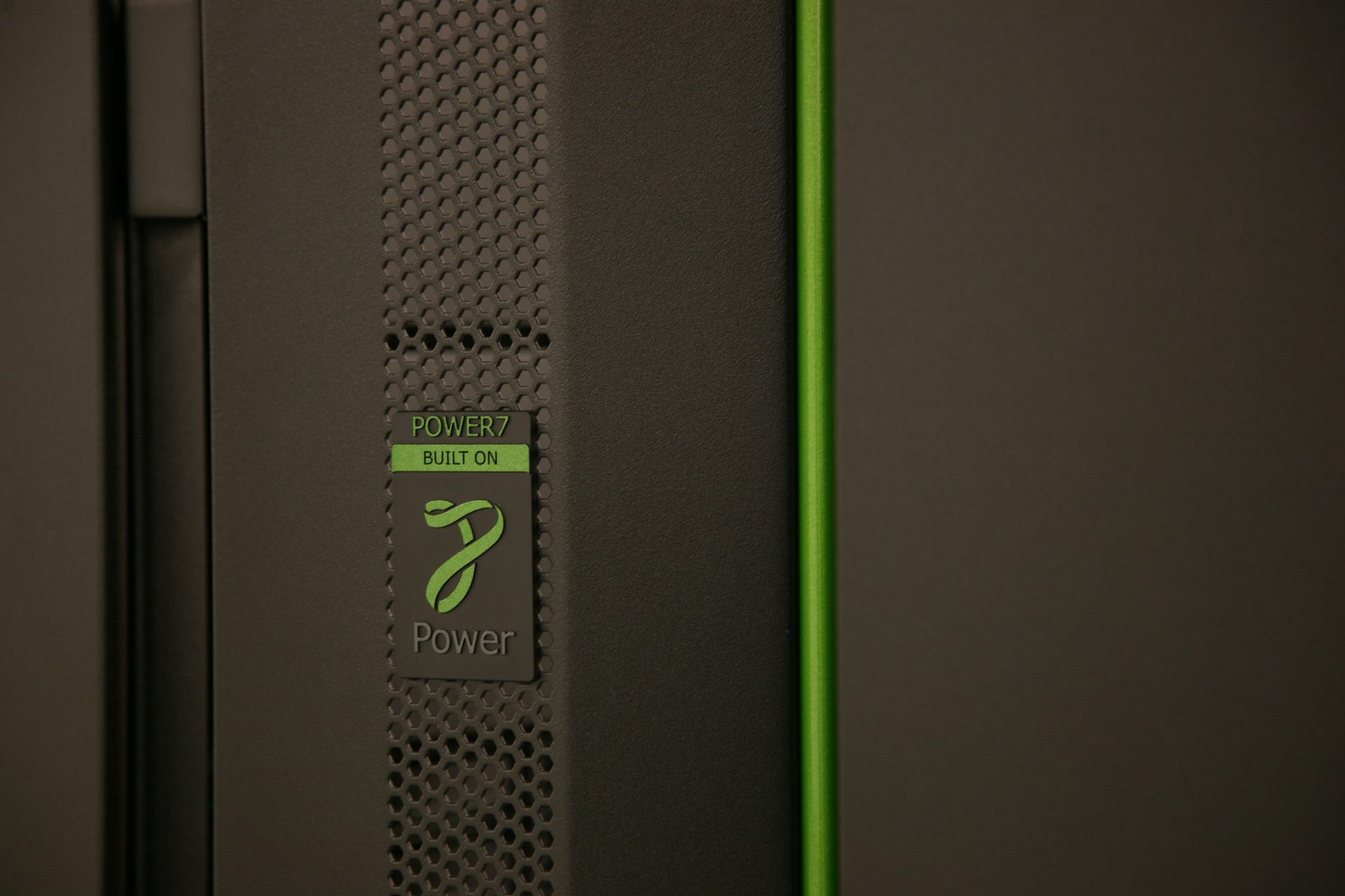 Detail of a high-performance compute rack